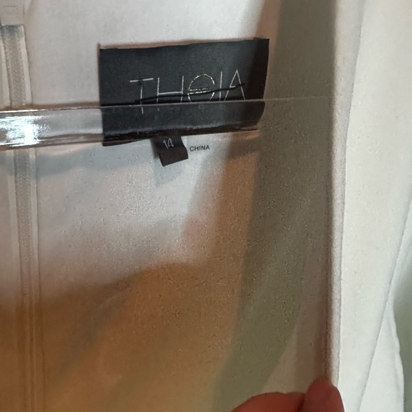 Theia V-neck Floral Skirt Gown - Picture 6 of 6